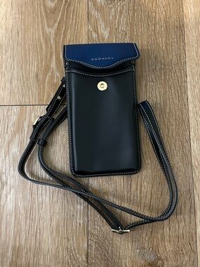 Paravel Black Crossbody Phone Bag